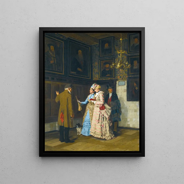 The connoisseurs - Max Volkhart — framed artwork on a wall