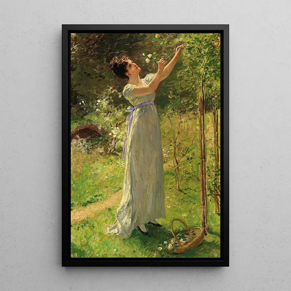 The Scent of Roses - Max Volkhart — framed artwork on a wall