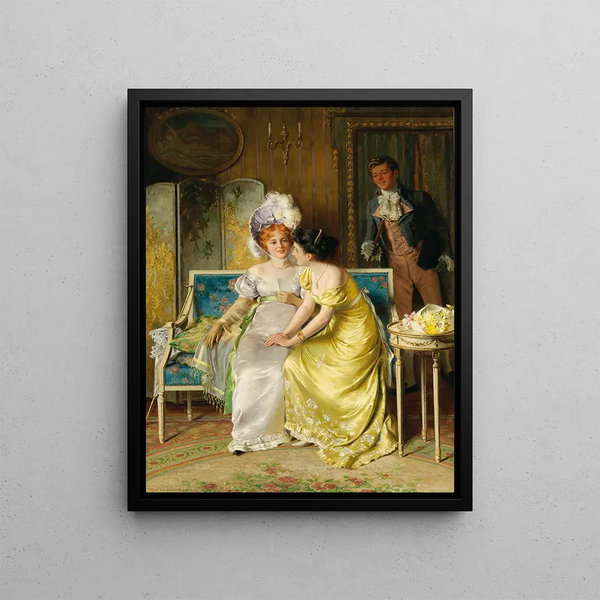 The message of love - Max Volkhart — framed artwork on a wall