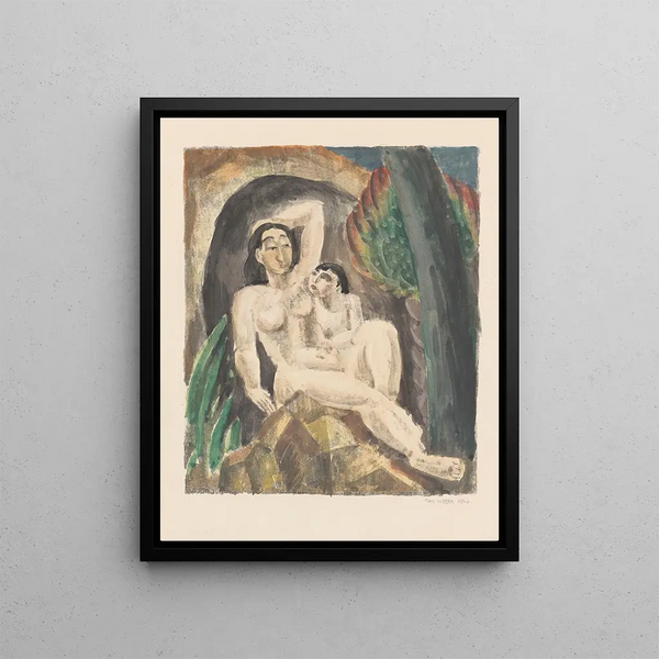 Mother and Child - Max Weber — framed artwork on a wall