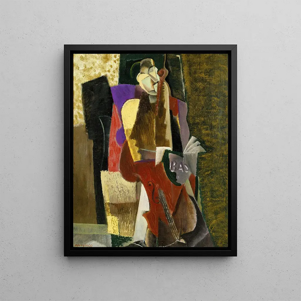 The Cellist - Max Weber — framed artwork on a wall