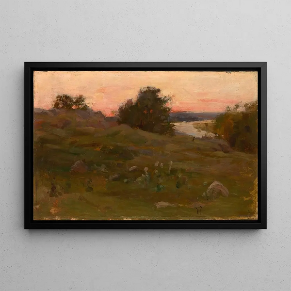 Landscape Painting - Max Weyl — framed artwork on a wall