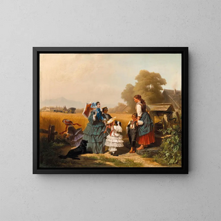 A countryside excursion - Max von Menz — framed artwork on a wall