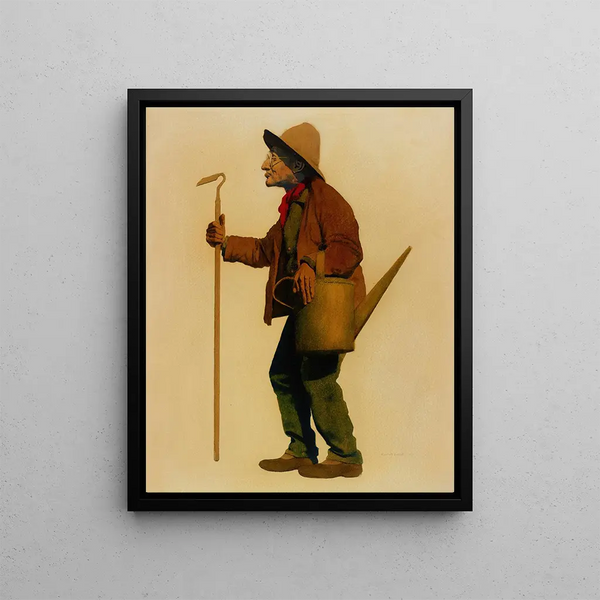 The Gardener - Maxfield Parrish — framed artwork on a wall