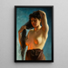 La belle aux cheveux noirs - Maxime Dastugue — framed artwork on a wall