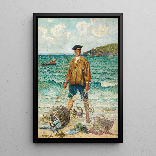 The Fisherman - Maxime Maufra — framed artwork on a wall