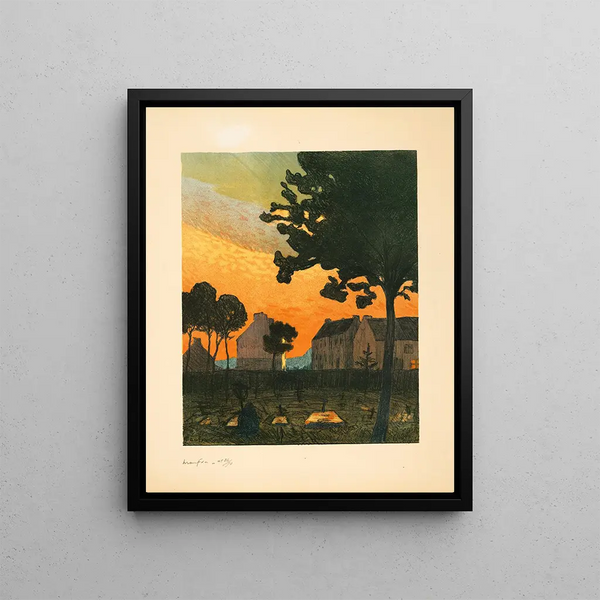 The Cemetery of Plougasnou - Maxime Maufra | Painting — framed artwork on a wall