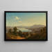 View of Lake Waginger See - Maximilian Haushofer — framed artwork on a wall
