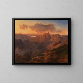 Landscape of Lake Chiemsee - Maximilian Haushofer — framed artwork on a wall