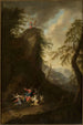 The Temptation of Christ and the present angels - Maximilian Joseph Schinnagl — artwork view