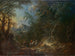 Landscape painting of a forest at dusk - Maximilian Joseph Schinnagl — artwork view