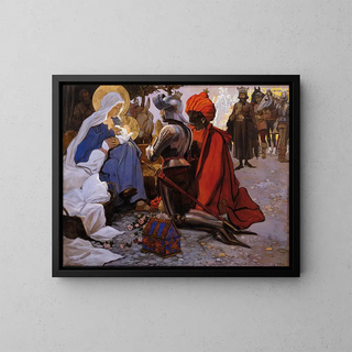 The Three Wise Men - Maximilian Liebenwein — framed artwork on a wall