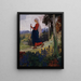 La promenade de Marie dans les montagnes - Maximilian Liebenwein — framed artwork on a wall