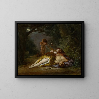 Pyramus et Thisbé - Maximilian Neustück — framed artwork on a wall