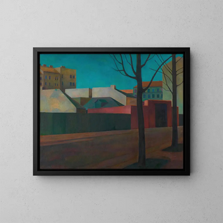 Periphery of the big city - Maximilian Reinitz — framed artwork on a wall