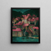 Red Roofs - Maximilian Reinitz — framed artwork on a wall