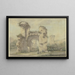 Roman Ruins with Barrel Vault, Caracalla Baths - Maximilian von Verschaffelt — framed artwork on a wall