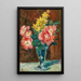 Vase with Flowers - Maximilien Luce — framed artwork on a wall