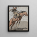 Bronco Buster - Maynard Dixon — framed artwork on a wall
