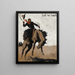 Laissez Buck Pendleton Round Up - Maynard Dixon — framed artwork on a wall