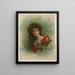 Poinsettia Painting - Meek & Co.. — framed artwork on a wall