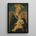 Virgin and Child - Master of San Miniato — framed artwork on a wall