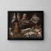 Kitchen Scene - Master of Bodegons of Amsterdam — framed artwork on a wall