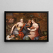 Loth and his daughters - Master of the Prodigal Son — framed artwork on a wall