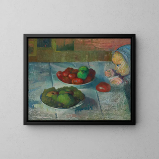 Still life with a profile of Mimi - Meijer Isac de Haan — framed artwork on a wall