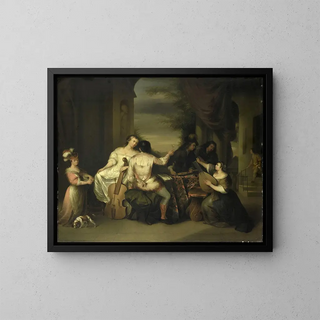 A Musical Company - Melchior Brassauw — framed artwork on a wall