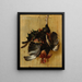 a Hanged Rooster on a Nail - Melchior d'Hondecoeter — framed artwork on a wall
