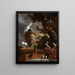 La Ménagerie - Melchior d'Hondecoeter — framed artwork on a wall