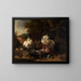 Coq combattant - Melchior de Hondecoeter — framed artwork on a wall