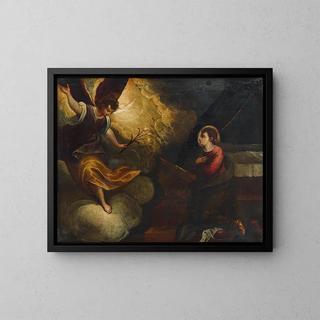 L'Annunciation - Melchiorre Galluzzi — framed artwork on a wall
