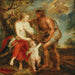 Méleagre présentant la tête du sanglier calydonien à Atalante - Follower of Peter Paul Rubens — displayed in an interior