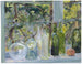 Window sill with bottles, a glass globe, and an apple - Menso Kamerlingh Onnes — artwork view