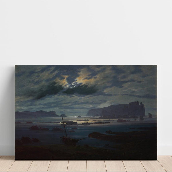 Reproduction of the painting North Sea under Moonlight - Caspar David Friedrich