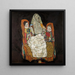 Mother with Two Children III - Egon Schiele — framed artwork on a wall