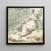 Mother with child in the garden - Pieter Bartholomeusz Barbiers — framed artwork on a wall