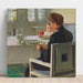 Reproduction of the painting Mother and child at the table (Breakfast) - Carl Moll