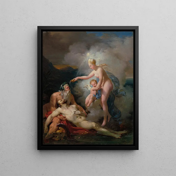 Venus healing Aeneas - Merry-Joseph Blondel — framed artwork on a wall