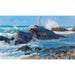 Reproduction of the painting of Rough Seas on a Rocky Coast - Alfred Zoff