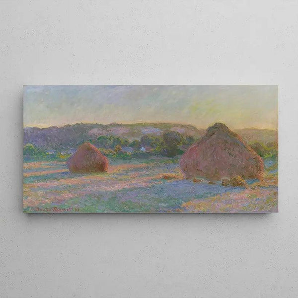 Reproduction of the painting Meules, fin de l'été by Claude Monet
