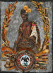 Allégorie de la patrie with portrait of Emperor Moctezuma - Mexican School — artwork view