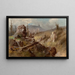 Landscape painting with fallen tree - Meyer Straus — framed artwork on a wall
