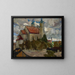 Church among the trees - Michał Rouba — framed artwork on a wall