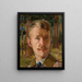 Self-portrait - Michał Rouba — framed artwork on a wall