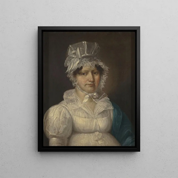 Portrait of Elżbieta Padé from 1833, wife of Marcin - Michał Stachowicz — framed artwork on a wall