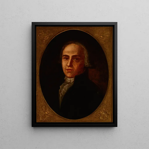 Self-portrait - Michał Stachowicz — framed artwork on a wall