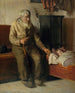 Kristian painting, blind, taking care of a child - Michael Ancher — artwork view